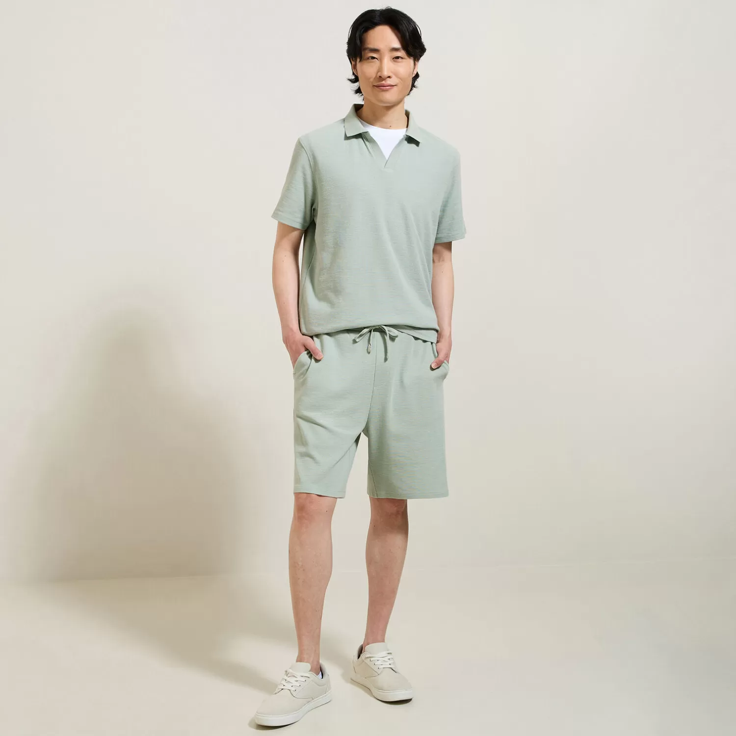 Jules Effen relaxed polo met korte mouwen en resortkraag> Polo