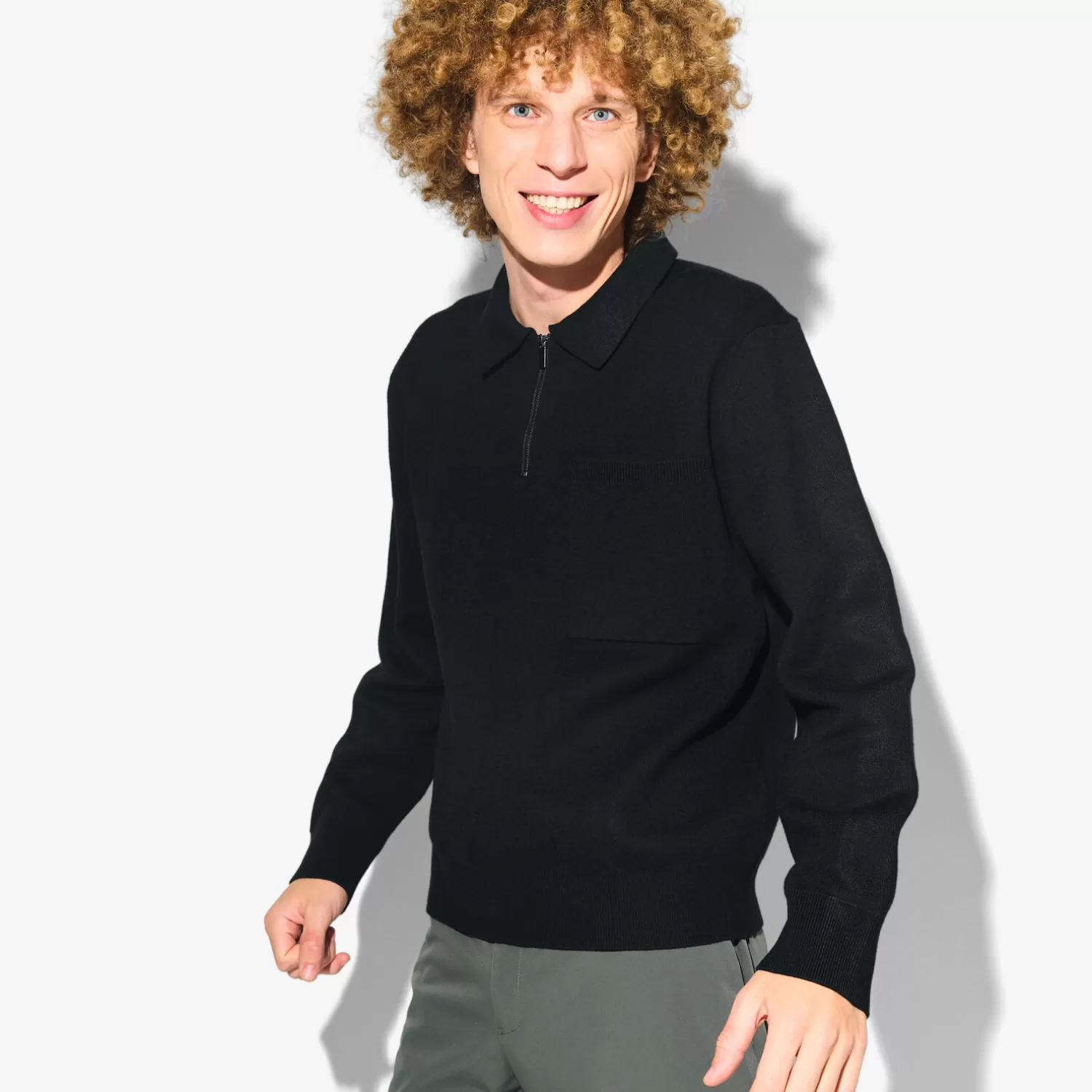 Jules Polo in tricot met ritskraag assortiment performan> Trui