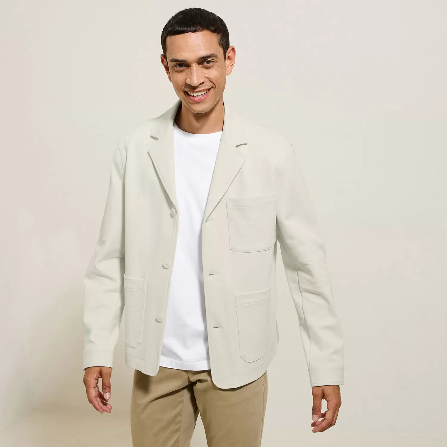 Jules Vest in tricot met boxy snit voor het tussenseizoe> Kostuumvest & Blazer