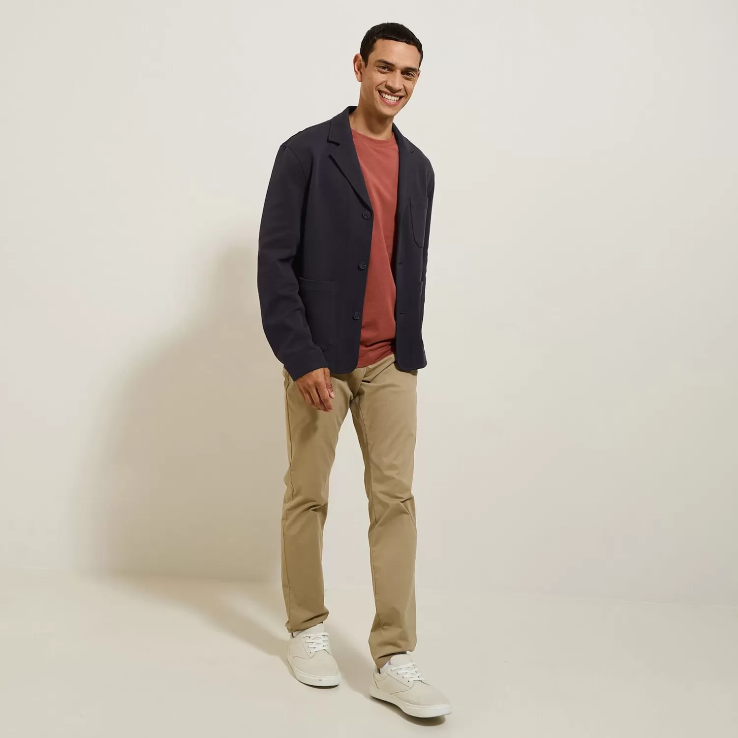Jules Vest in tricot met boxy snit voor het tussenseizoe> Kostuumvest & Blazer